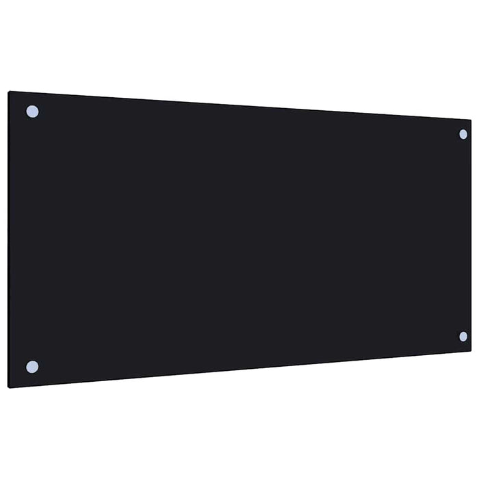 Panou antistropi de bucătărie, negru 80x40 cm sticlă securizată - WALTI WALTI