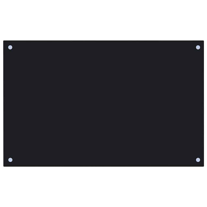 Panou antistropi de bucătărie, negru 80x50 cm sticlă securizată - WALTI WALTI
