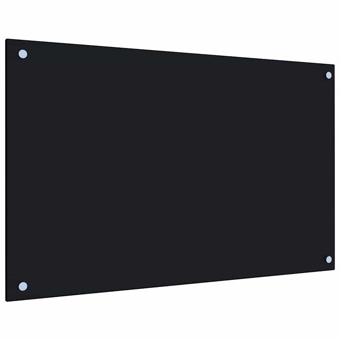 Panou antistropi de bucătărie, negru 80x50 cm sticlă securizată - WALTI WALTI