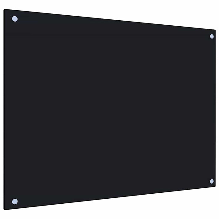 Panou antistropi de bucătărie, negru 80x60 cm sticlă securizată - WALTI WALTI