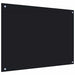 Panou antistropi de bucătărie, negru 80x60 cm sticlă securizată - WALTI WALTI