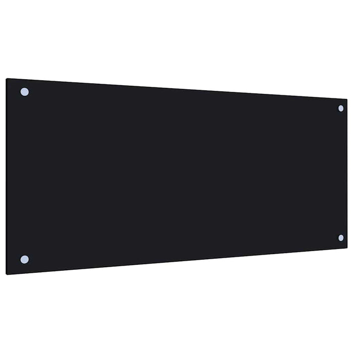 Panou antistropi de bucătărie, negru 90x40 cm sticlă securizată - WALTI WALTI