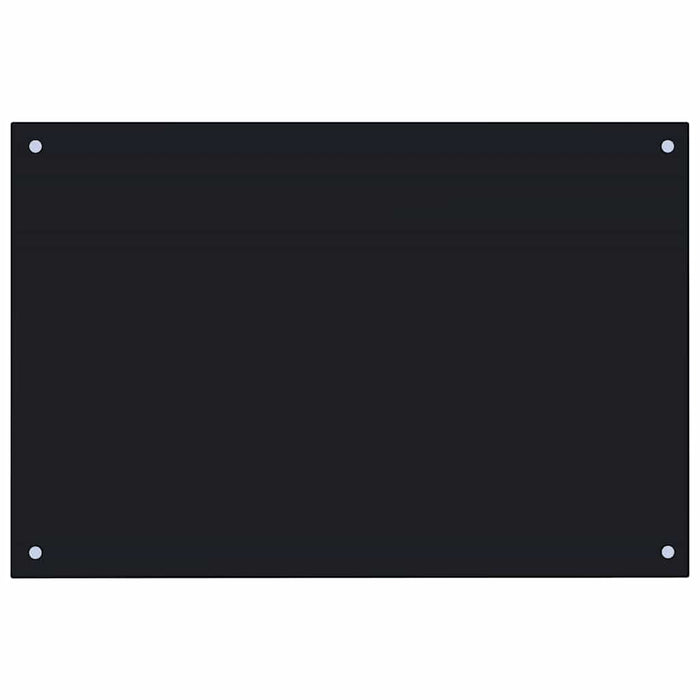 Panou antistropi de bucătărie, negru 90x60 cm sticlă securizată - WALTI WALTI