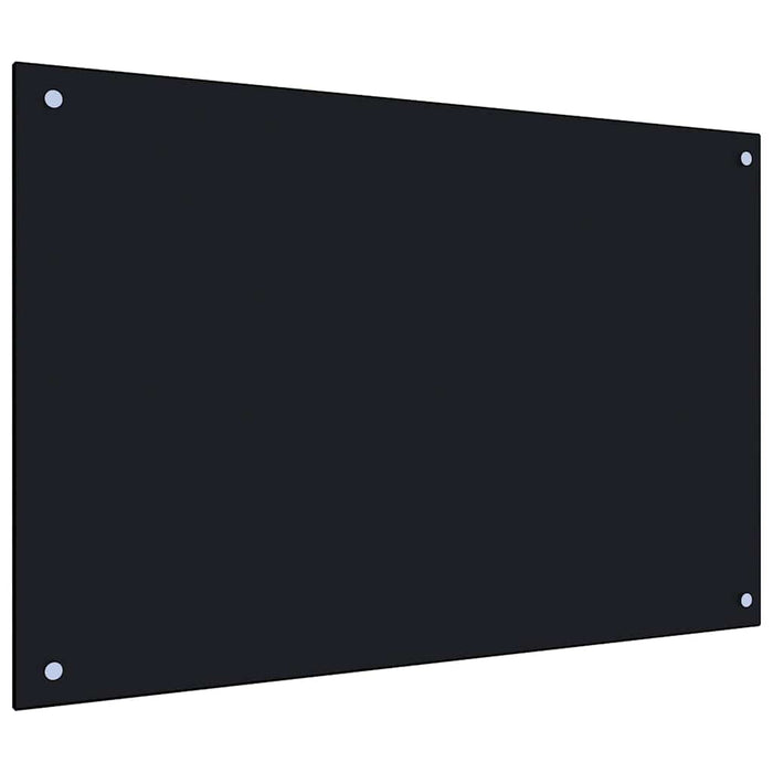 Panou antistropi de bucătărie, negru 90x60 cm sticlă securizată - WALTI WALTI