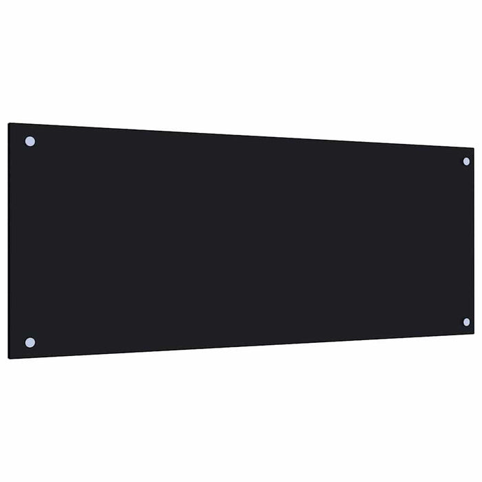 Panou antistropi de bucătărie, negru 100x40cm sticlă securizată WALTI