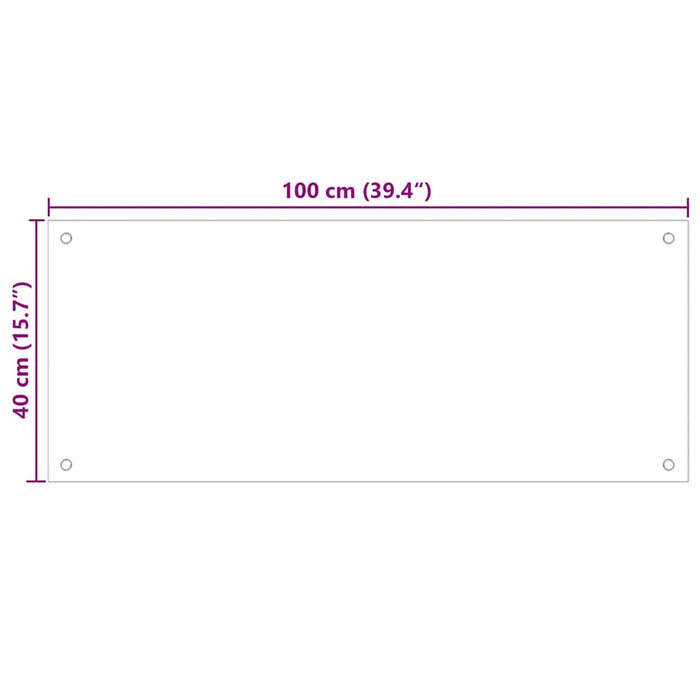 Panou antistropi de bucătărie, negru 100x40cm sticlă securizată WALTI