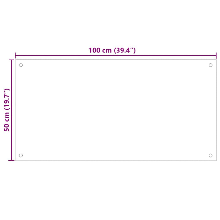 Panou antistropi de bucătărie negru 100x50 cm sticlă securizată WALTI