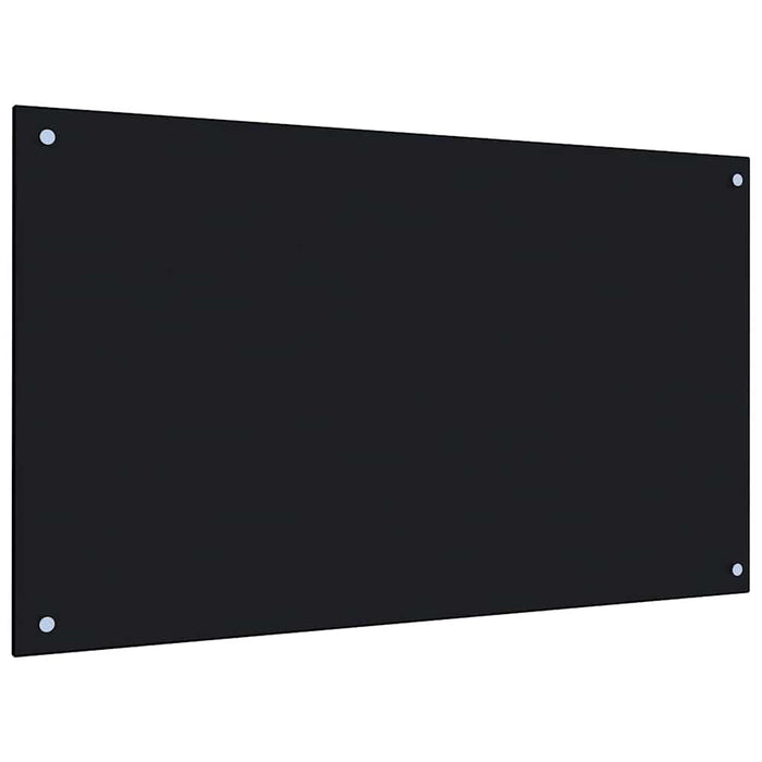 Panou antistropi de bucătărie negru 100x60 cm sticlă securizată WALTI