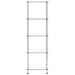 Raft cu 5 niveluri transparent, 40x40x130 cm, sticlă securizată - WALTI WALTI