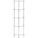 Raft cu 5 niveluri transparent, 30x30x130 cm, sticlă securizată - WALTI WALTI