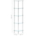 Raft cu 5 niveluri transparent, 30x30x130 cm, sticlă securizată - WALTI WALTI