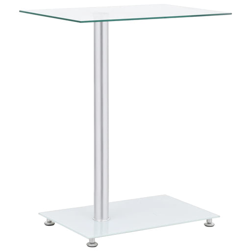 Masă laterală formă U transparent 45x30x58 cm sticlă securizată - WALTI WALTI