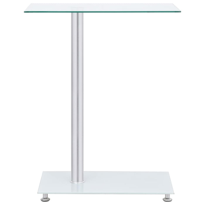 Masă laterală formă U transparent 45x30x58 cm sticlă securizată - WALTI WALTI