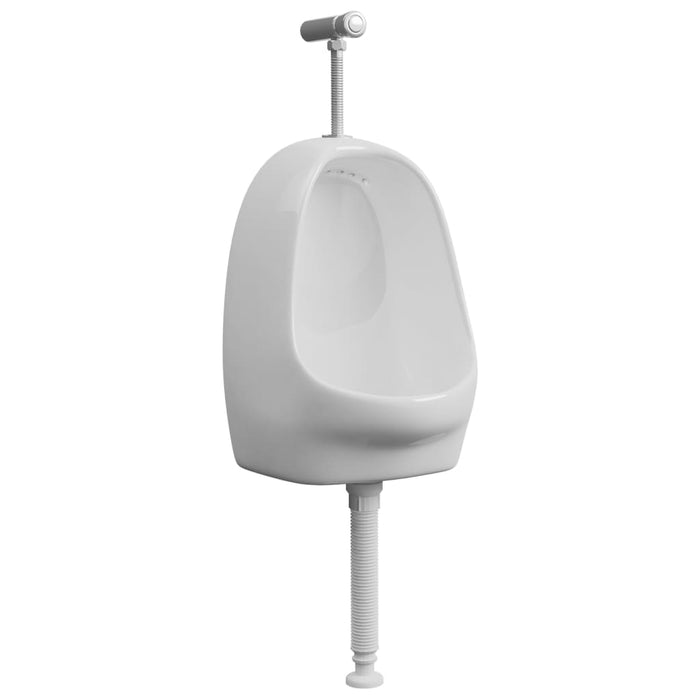 Pisoar de perete cu supapă pentru spălare, alb, ceramică - WALTI WALTI