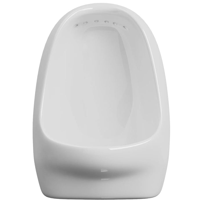 Pisoar de perete cu supapă pentru spălare, alb, ceramică - WALTI WALTI