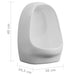 Pisoar de perete cu supapă pentru spălare, alb, ceramică - WALTI WALTI