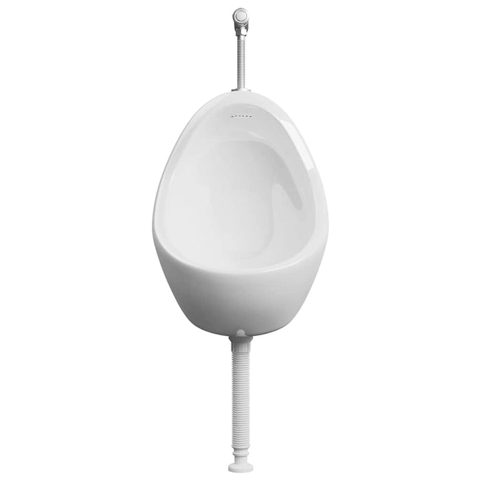 Pisoar de perete cu supapă pentru spălare, alb, ceramică - WALTI WALTI