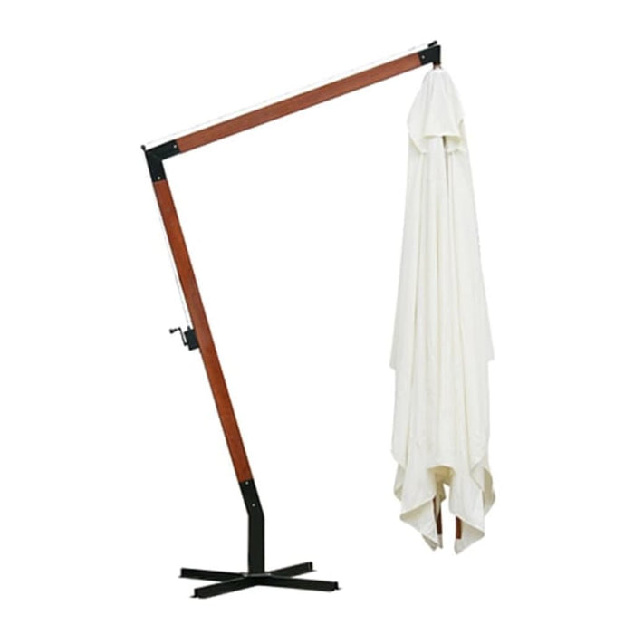 Umbrelă de soare suspendată 300 x 400 cm, alb - WALTI WALTI