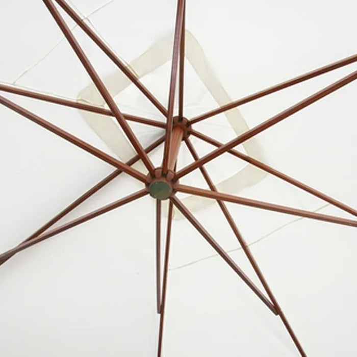 Umbrelă de soare suspendată 300 x 400 cm, alb - WALTI WALTI