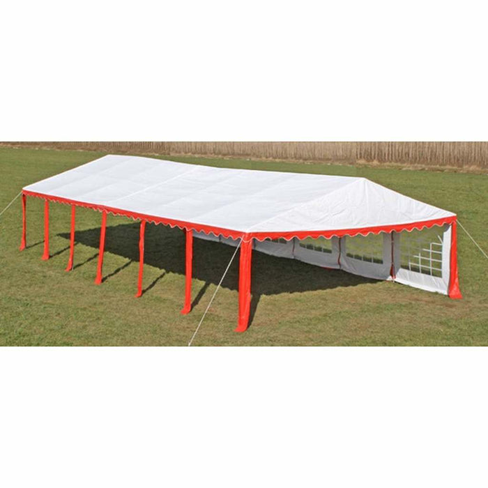 Panouri superioare/laterale pentru cort petrecere roșu și alb, 12x6 m WALTI