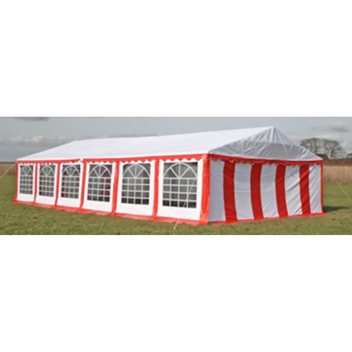 Panouri superioare/laterale pentru cort petrecere roșu și alb, 12x6 m WALTI