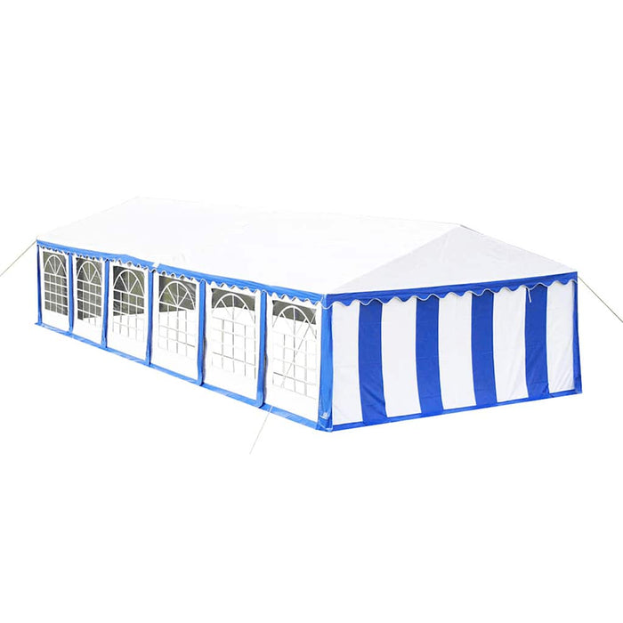 Panouri superioare/laterale pt cort petrecere, albastru și alb, 12x6 m WALTI