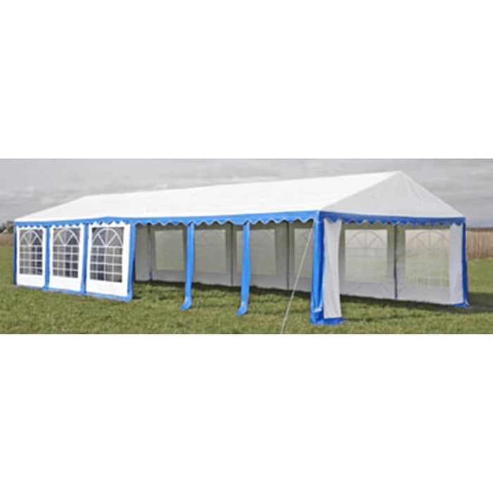Panouri superioare/laterale pt cort petrecere, albastru și alb, 12x6 m WALTI