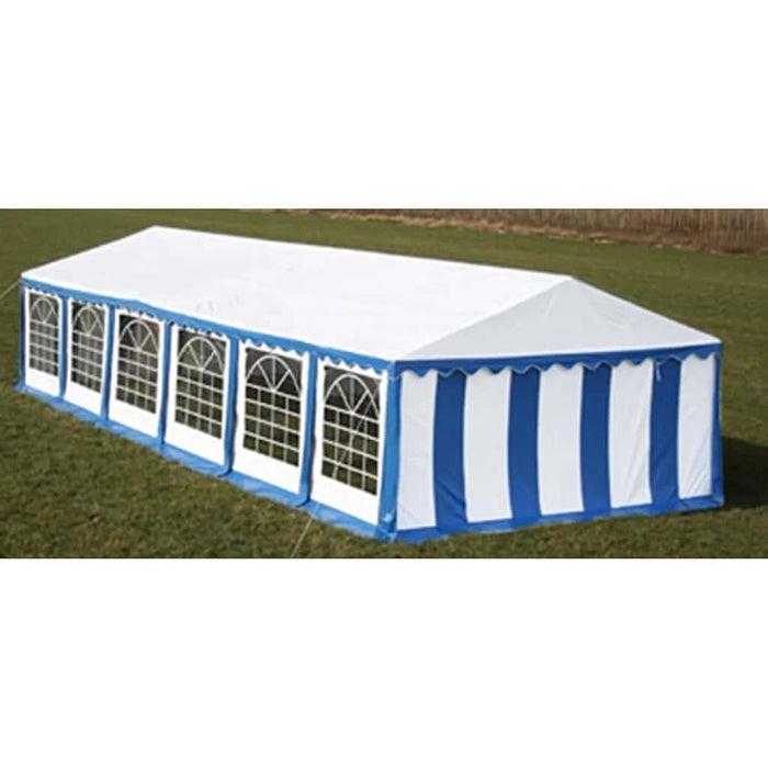 Panouri superioare/laterale pt cort petrecere, albastru și alb, 12x6 m WALTI