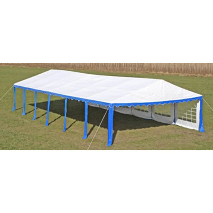 Panouri superioare/laterale pt cort petrecere, albastru și alb, 12x6 m WALTI