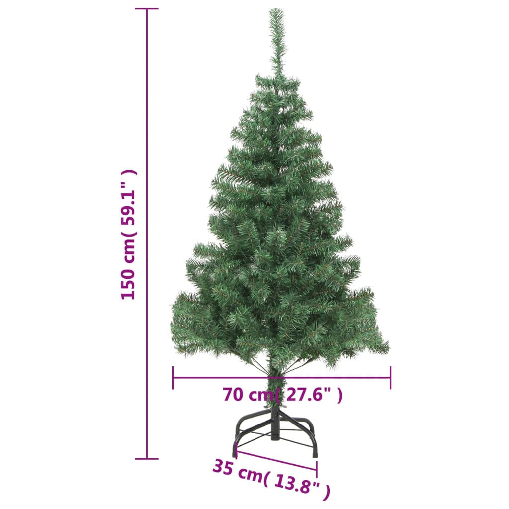 Brad de Crăciun artificial cu suport, 150 cm, 380 ramuri - WALTI