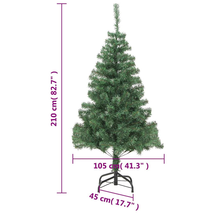 Brad de Crăciun artificial, suport din oțel, 210 cm, 910 ramuri - WALTI WALTI