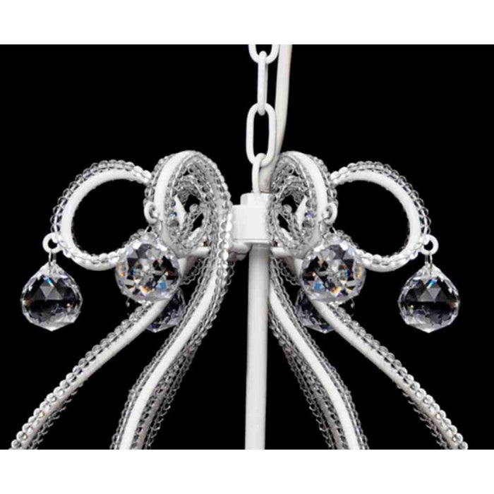 Candelabru cu 2300 de cristale, alb WALTI