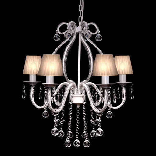 Candelabru cu 2300 de cristale, alb - WALTI WALTI