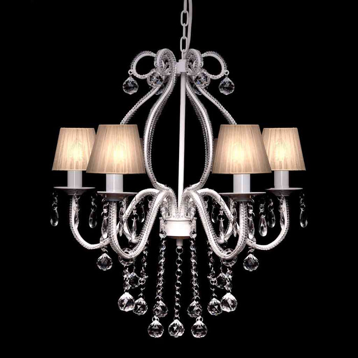 Candelabru cu 2300 de cristale, alb WALTI