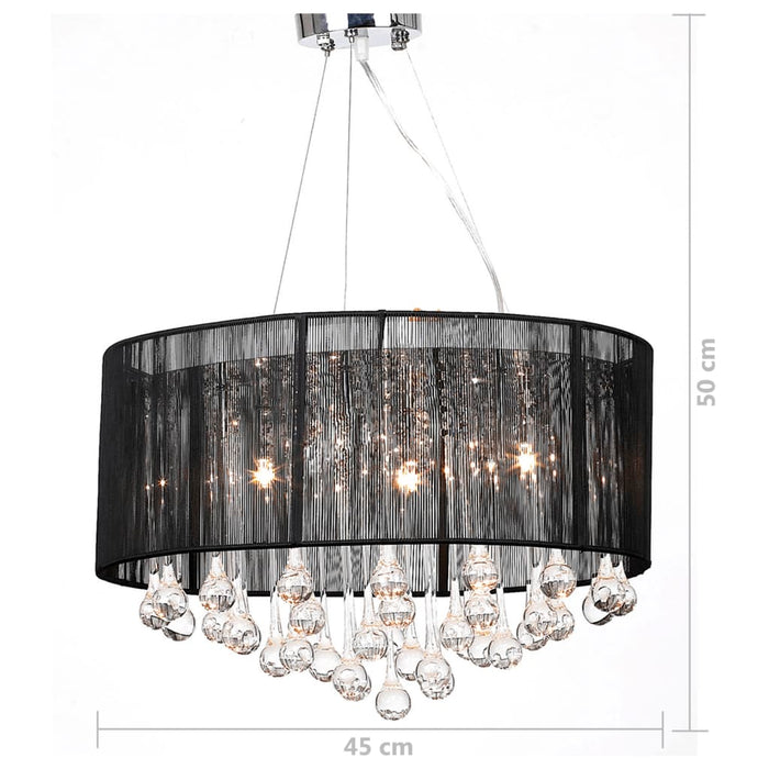 Candelabru cu 85 cristale, Negru - WALTI WALTI