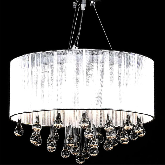 Candelabru cu 85 de cristale, alb - WALTI WALTI
