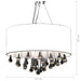 Candelabru cu 85 de cristale, alb - WALTI WALTI