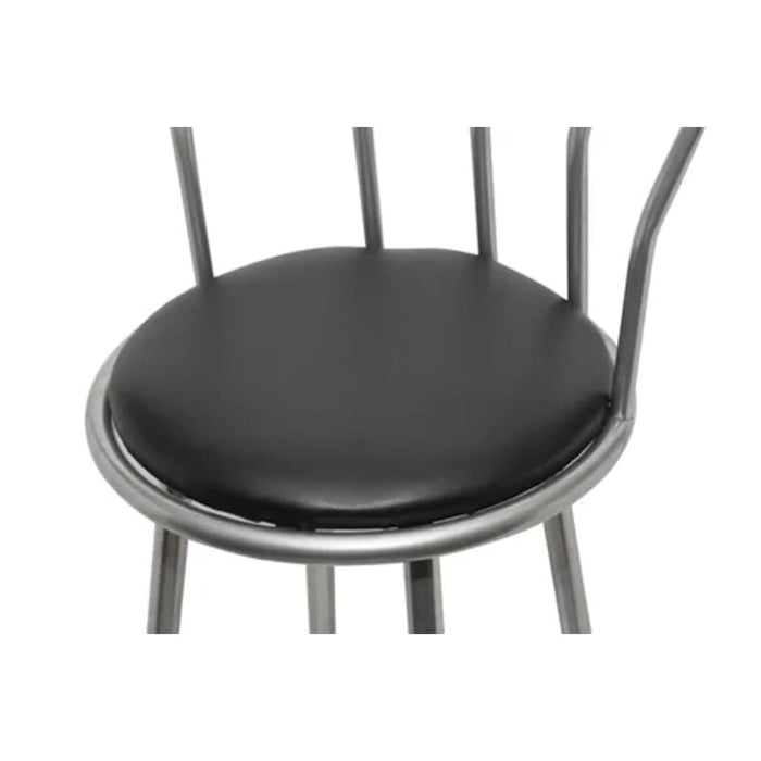 Scaune de bar, 2 buc., negru, piele ecologică - WALTI WALTI