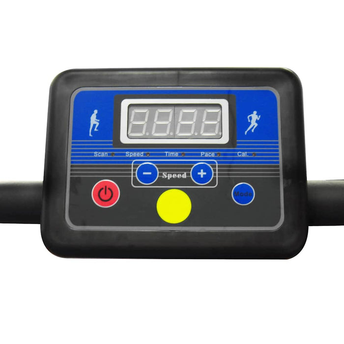 Bandă de alergare electrică 100x35 cm Negru și argintiu - WALTI WALTI