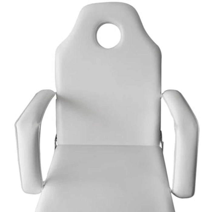 Scaun tratament facial, piele artificială, 185x78x76 cm, alb - WALTI WALTI