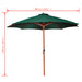 Umbrelă de soare, verde, 258 cm - WALTI WALTI