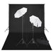 Kit studio foto, fundal negru, 600 x 300 & lumini - WALTI WALTI