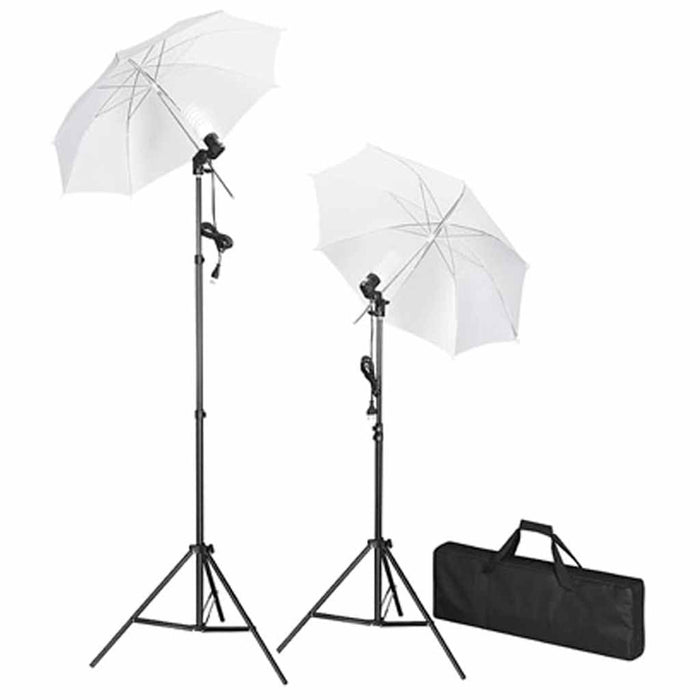 Kit studio foto, fundal negru, 600 x 300 & lumini - WALTI WALTI