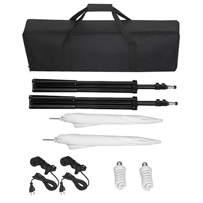 Kit studio foto, fundal negru, 600 x 300 & lumini - WALTI WALTI