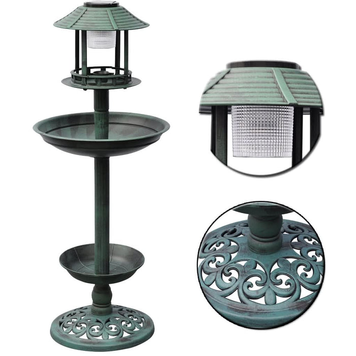 Fântână/hrănitor pentru păsări cu lumină solară - WALTI WALTI