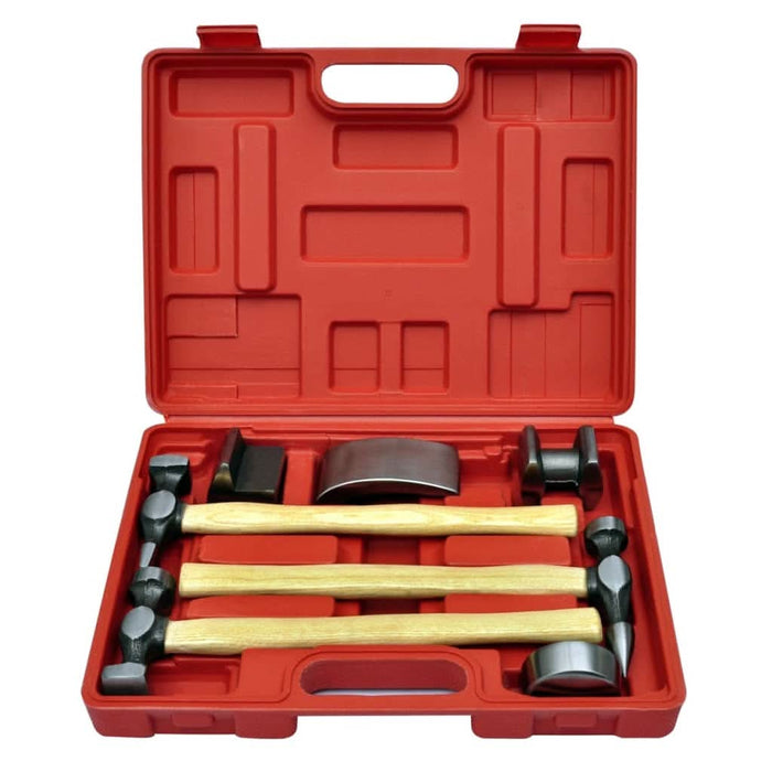 Set ciocane și nicovală de îndreptat caroserie auto, 7 piese - WALTI WALTI