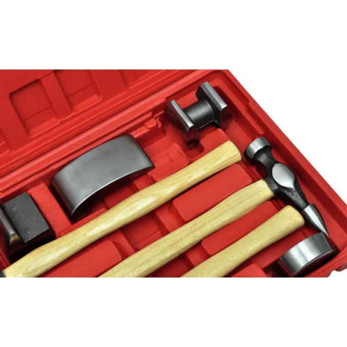 Set ciocane și nicovală de îndreptat caroserie auto, 7 piese - WALTI WALTI