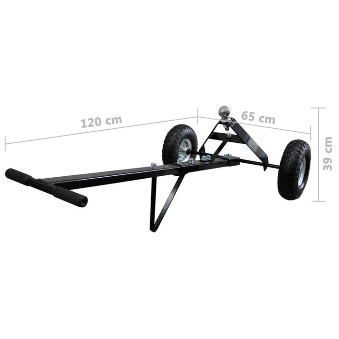 Remorcă utilitară manuală, 275kg, cărucior cu două anvelope pneumatice WALTI