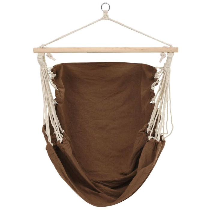 Scaun leagăn/hamac mare din material textil, maro - WALTI WALTI