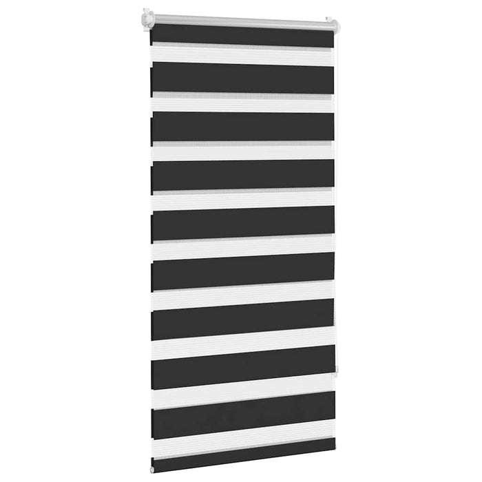 Jaluzea Zebră 80,9x150 cm Lățime material 76,7 cm negru WALTI